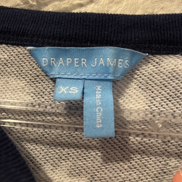 Draper James Natalie Sweatshirt in Navy Magnolia - Picture 5 of 5